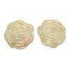 speed mao Fashionable Rose Coasters PVC Insulated Gold Set of