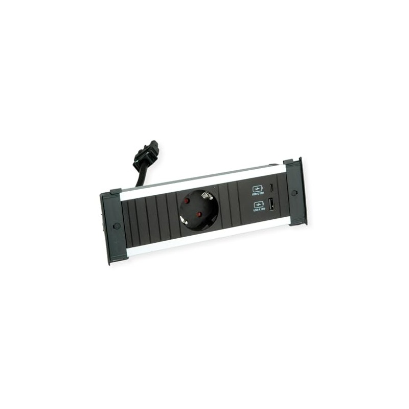 BACHMANN Kapsa S 1xCEE7/3, 1xUSB A/C 22W 0.2m GST18