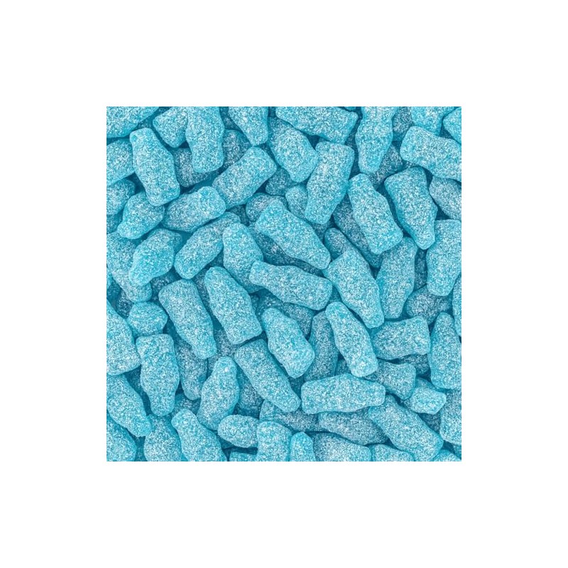 Bayside Candy Sour Blue Raspberry Soda Bottles – Tangy Blue