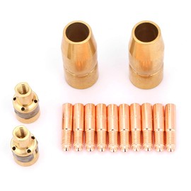 JTLB 10 * 7 * 3 Set Simder Mig 140 Parts 14Pcs Set Welding Set Nozzle Contact Tip Mig Parts Fit Miller 2pcs169715+2pcs196716-10pcs000067