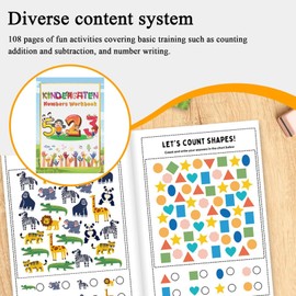 Number Book - Preschool Activity Book - Digital Exercise Game for Math Reading Interactive Learning Fine Motor Skills Toddler 3-8 Years Old Travel [Unbound]