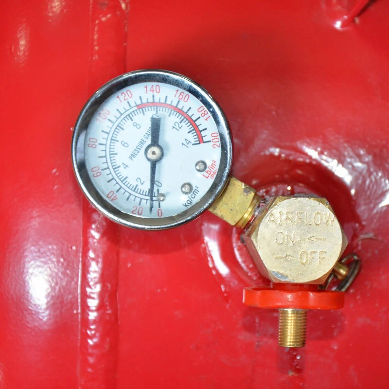 Bridgeland Horizontal Portable Steel Air Tank with Tire Air Chuck,