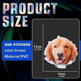 Juren 1piece Dog Decals, Auto Decal Car Window Stickers Car Dog Decal for Window, Door, Bumper Decorations (Dog)