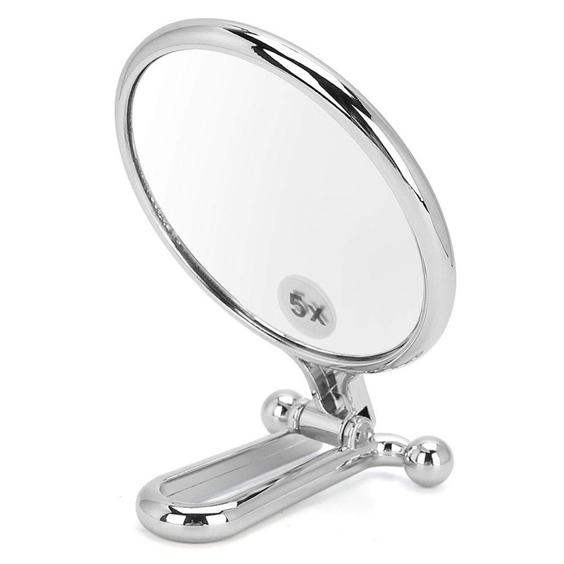 Espejo de maquillaje, espejo cosmético de aumento de doble cara