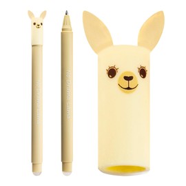 EBERHARD FABER 599019 Rollerball Pen Erasable 3 Animal Erase It Lama Koala Mouse Gel Pen Blue 0.7 mm