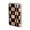 Chess Board Pieces Pattern Metal Rectangle Lapel Hat Pin Tie