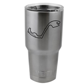 Circuit de Monaco F1 Track Map Vinyl Sticker Decal for Yeti Mug Cup Thermos Pint Glass (4" Wide - Decal ONLY, NO Cup)