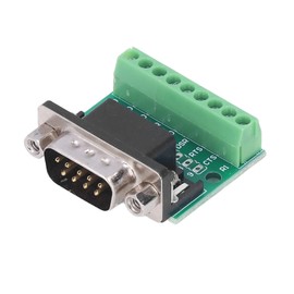 DB9 Male Female Adapter DB9 Male Female Adapter Screw Terminal 9 Hole Conversion Board for Serial Computer Cable Adapter