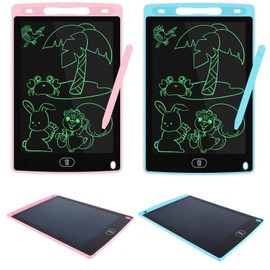 FECAMOS Tableta de Escritura LCD, Tablero de Dibujo electrónico de líneas claras de 8.5 Pulgadas para Evitar el deslumbramiento 2 Piezas para el Juego Diario