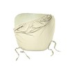LA Linen Pack-4 Spandex Chiavari Chair Cushion Cover,Ivory