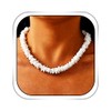 Sinalty Boho Seashell Necklace White Beach Shell Necklaces Chain Puka