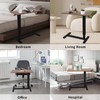 Jphome Computer Table for Couch, Adjustable Overbed Bedside Table with