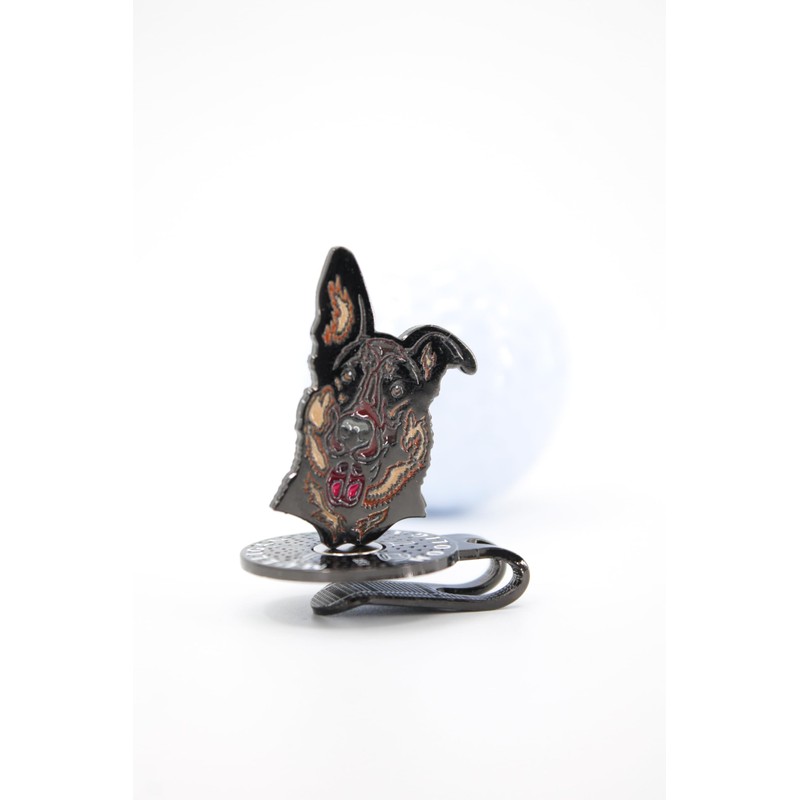 MULLIGAN HOOLIGAN German Shepherd Dog Golf Ball Marker + Magnetic
