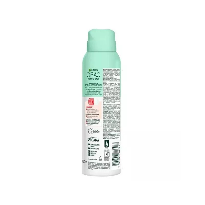 Garnier 3 X GARNIER OBAO DERMO EFICACIA ANTI TRANSPIRANTE MAGNESIO