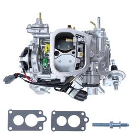 THUNDERMINGO New 2 Barrel 22R Carburetor TOY-507 Carb for Toyota 22R Engine Pickup 1987-1990 with Square Plug Connector 21100-35463 21100-35570 2.4L 2366CC Automatic Choke