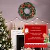 17 Inches Artificial Christmas Wreath with Lights - Decorated with