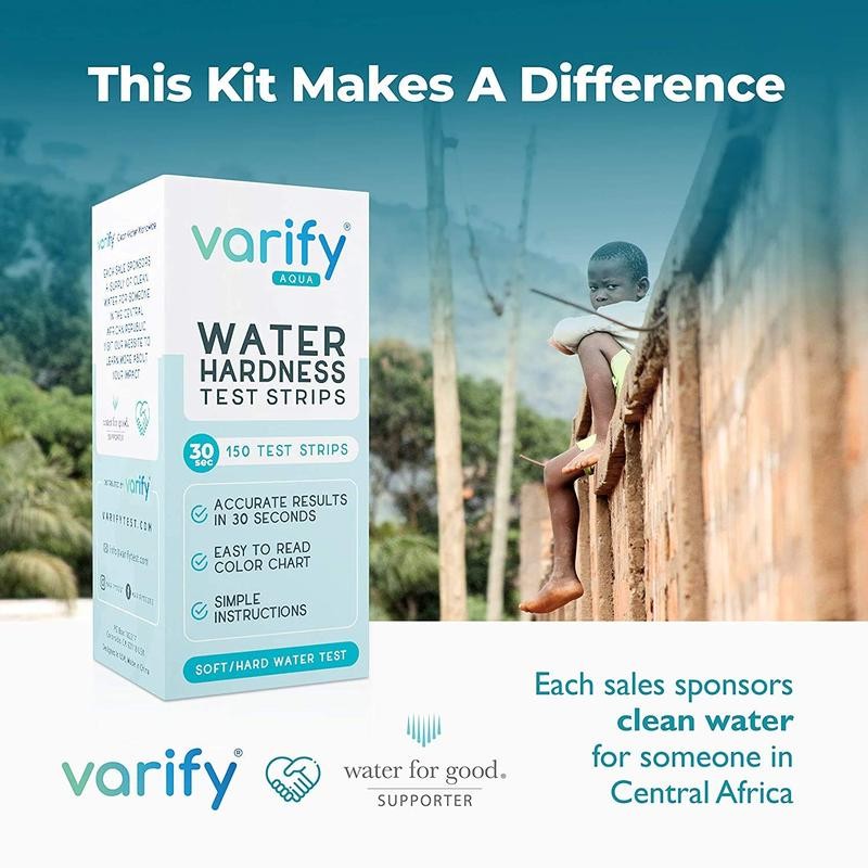 Varify Water Hardness Test Kit - 150 Hard Water Test