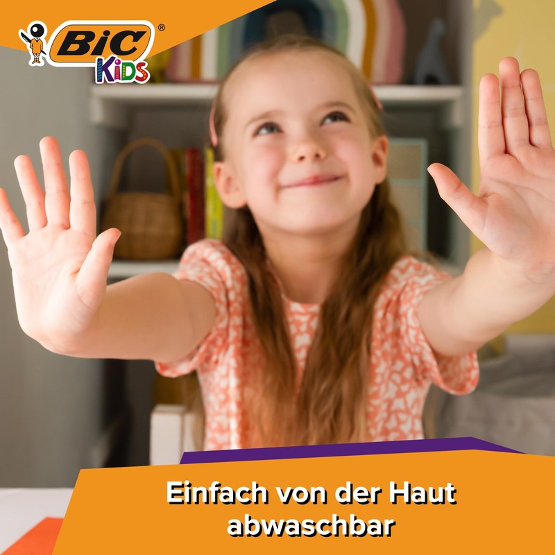 BIC Kids Kid Couleur Felt Tip Pens 36 Colours Water