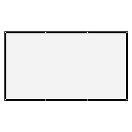 Projector Sn 50 16:9 Thicken Portable Non Crease Soft White Polyester Projector Curtain Projection Sn 40In (120 inches)