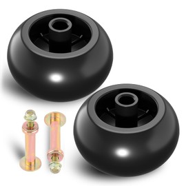 MOLAVIEE 2PCS Lawn Mower Deck Wheels Kit, Mower Anti Scalp Deck Wheels Replace for Bad Boy 022-5234-98 Exmark 103-4051 103-7263 & Many Bore 5/8" Wheel Size