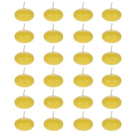 Mega Candles 24 pcs Scented Citronella Floating Candles, Hand Poured Wax Candle 1.5 Inch Diameter, Great for Indoor & Outdoor Use, Camping, Events, Party Usage, Patio, Barbecue BBQ, Picnics