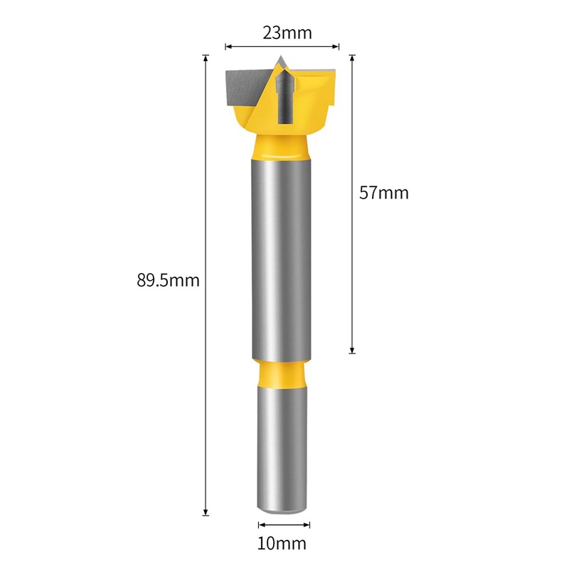 Meccion Carbide Forstner Drill Bit Wood Hole Cutter, Professional Woodworking