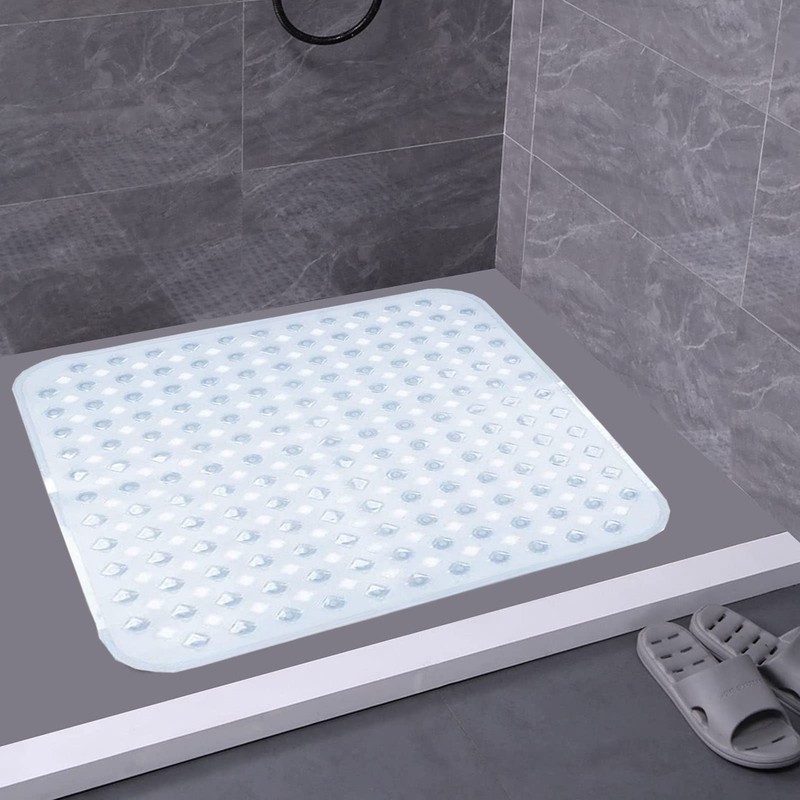 Anti-Slip and Mildew-Proof Square Shower mats 21 x 21 inches,Bath