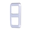 Rear Trunk Trailer Button Frame ABS Silver Trim Fit for