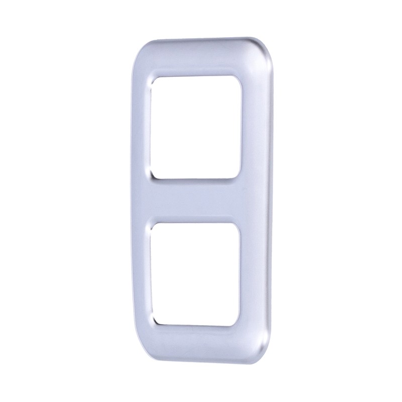Rear Trunk Trailer Button Frame ABS Silver Trim Fit for