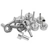 12Pcs Universal Hot Air Gun Nozzle Stainless Steel Standard Size
