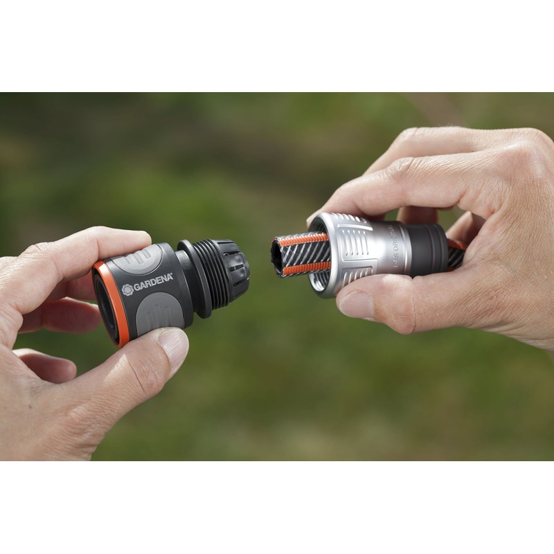 Gardena 18215-50 Plastic Hose Fitting with Hose Joint and Adapter