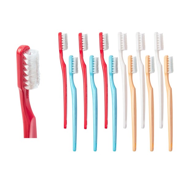 Collis Curve Medium Three Sided Toothbrush (12 Pack)