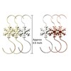 Ornament Hooks Electroplate Metal Wire Hooks Ornament Hangers with for