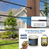 BLIKA 600FT 1/8" Black Stainless Steel Cable, T316 Marine Grade,