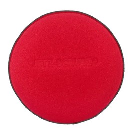 Jetz Scrubz Fashionable Scratch-Free Round Kitchen Scrubber Sponge (1-Pack, Red)