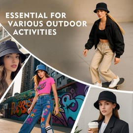 TOP-EX Ponytail Bucket Hats for Women Summer Beach UPF50+ Sun UV Protection Gifts Golf Hiking Fishing Packable Cotton Small Medium S M Pink