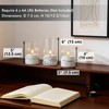 Fanna 3 Flameless LED Candles with Timer Function in Marble