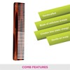 Vega Tortoise Shell Graduated Dressing Comb, Brown