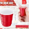 INFLANDO TU NEGOCIO Vasos Shot Tequileros Rojos Reutilizables 2 oz