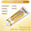 B7000 Fabric Glue with Precision Tips, Upgrade Industrial Strength Adhesive