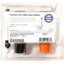 Genuine OEM | Fargo DTC1000 Color Ribbon | Half Panel YMCKOK 275 Images Refill