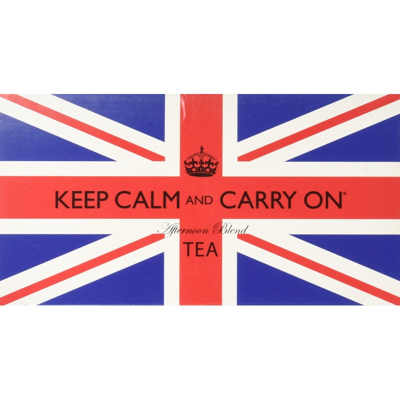 Keep Calm and Carry On Tea Carton Box, Afternoon Blend
