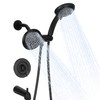 Compatible with moen Matte Black Shower Trim Kit, Dual Shower