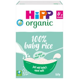 HiPP Organic 100% Baby Rice 4+ Months 160g (Pack of 4)