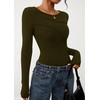 KIRUNDO Going Out Tops for Women Boat Neck Long Sleeve