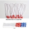 2 Pcs Basketball Net Ultra Heavy Duty Replacement, All-Weather Red/White/Blue