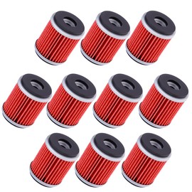 Kurihina Compatible with 10 Packs Oil Filters Suitable for Yamaha YFZ450 YFZ450R YFZ450X YZ250F YZ450F WR250F YFZ450W