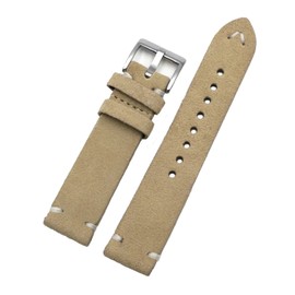 Onthelevel Suede Vintage Leather Watch Band Quick Release Strap 18mm 20mm 22mm 24mm Replacement Watch Band for Men or Women, 18 mm