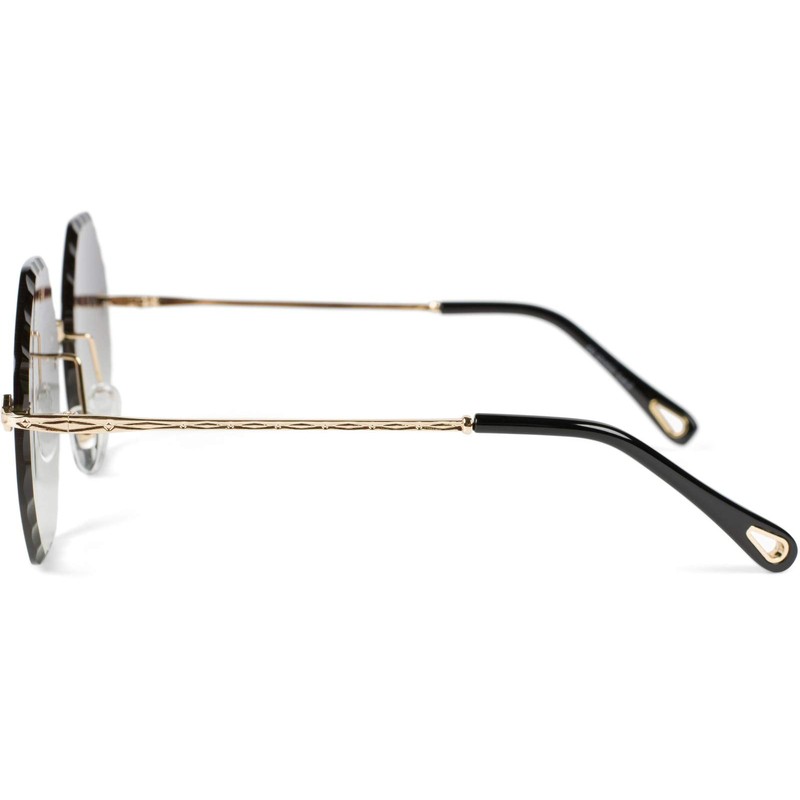 styleBREAKER 09020118 Women's Round Sunglasses, Frameless with Tinted Lenses in