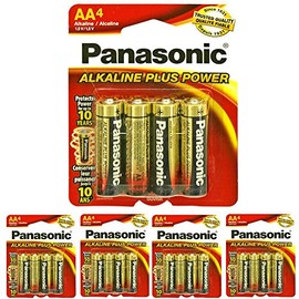 16 PCS Alkaline Plus Batteries Panasonic AA-4 All Purpose Home Office Battery